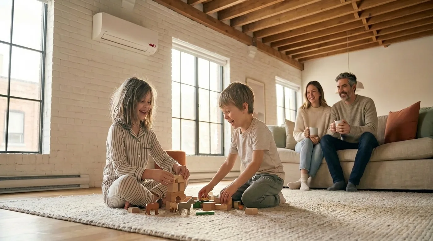 Famille Tremblay — matin de fin de semaine en famille à la maison
