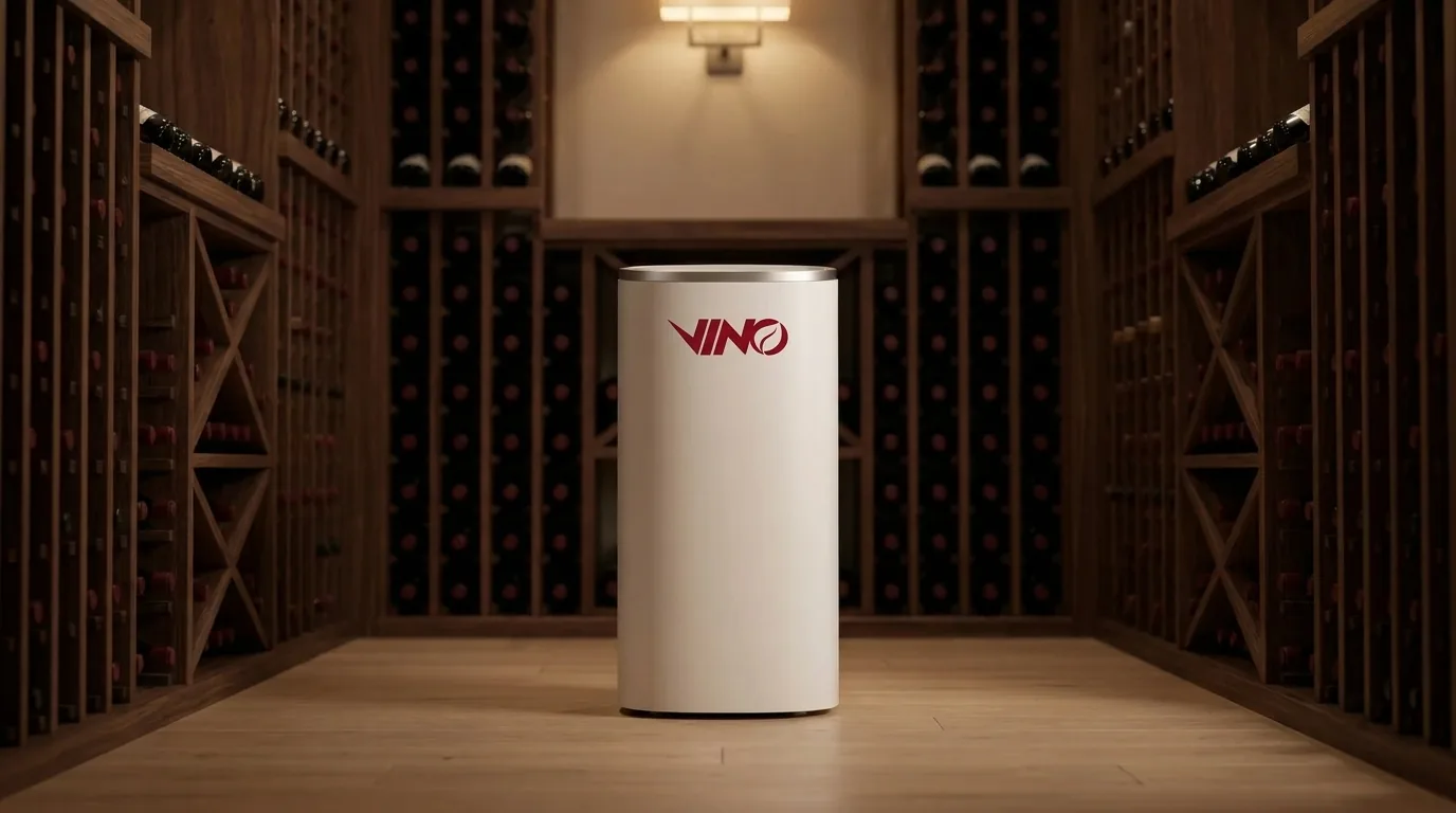 Déshumidificateur intelligent VINO® dans une cave à vin